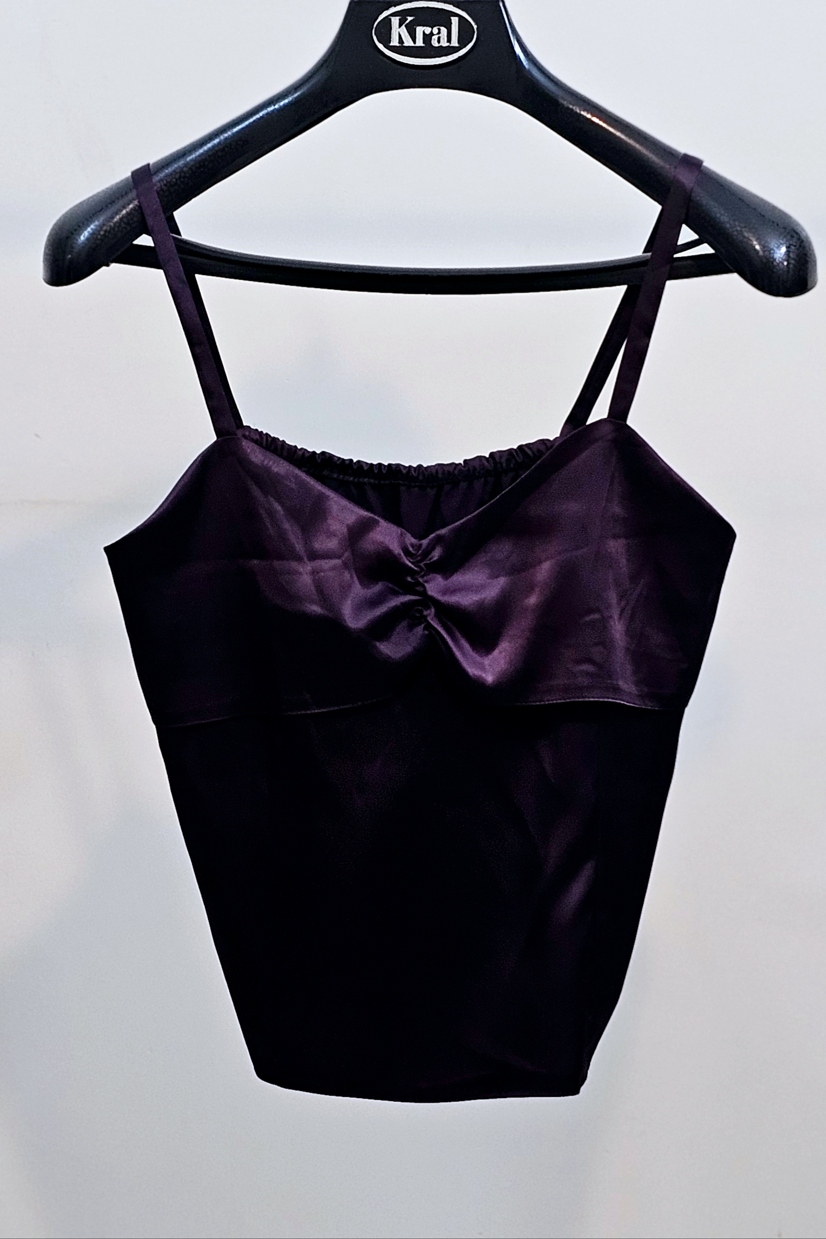 تاپ زنانه بنفش ساتن