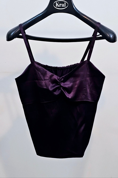 تاپ زنانه بنفش ساتن